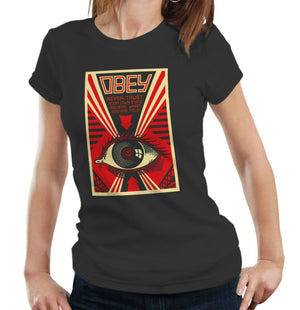 Obey Big Brother Tshirt Fitted Ladies