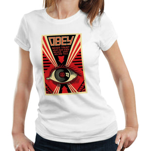 Obey Big Brother Tshirt Fitted Ladies