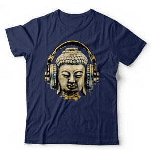 Buddha Headphones Tshirt Unisex