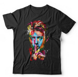 Bowie Colour Portrait Tshirt Unisex