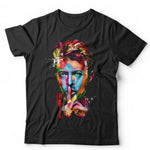 Bowie Colour Portrait Tshirt Unisex