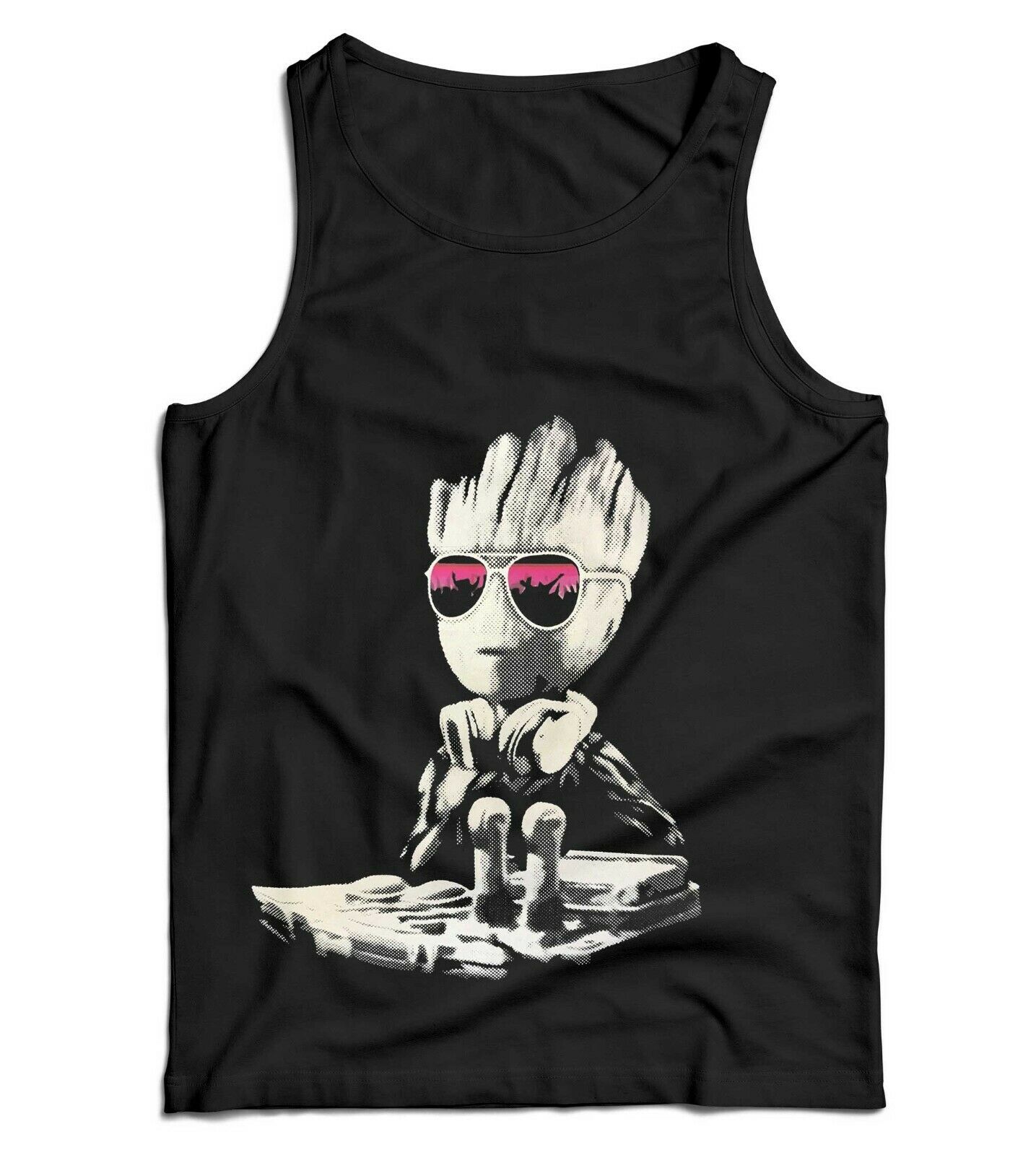 DJ Baby Groot Ladies Vest Tank Top