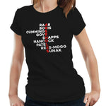 Conservative Party Names Tshirt Fitted Ladies