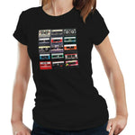 Hip Hop Mix Tapes Tshirt Fitted Ladies