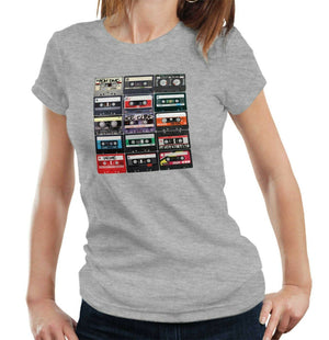 Hip Hop Mix Tapes Tshirt Fitted Ladies