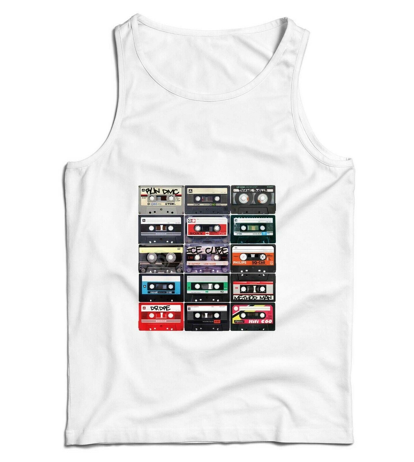 Hip Hop Mix Tapes Ladies Vest Tank Top