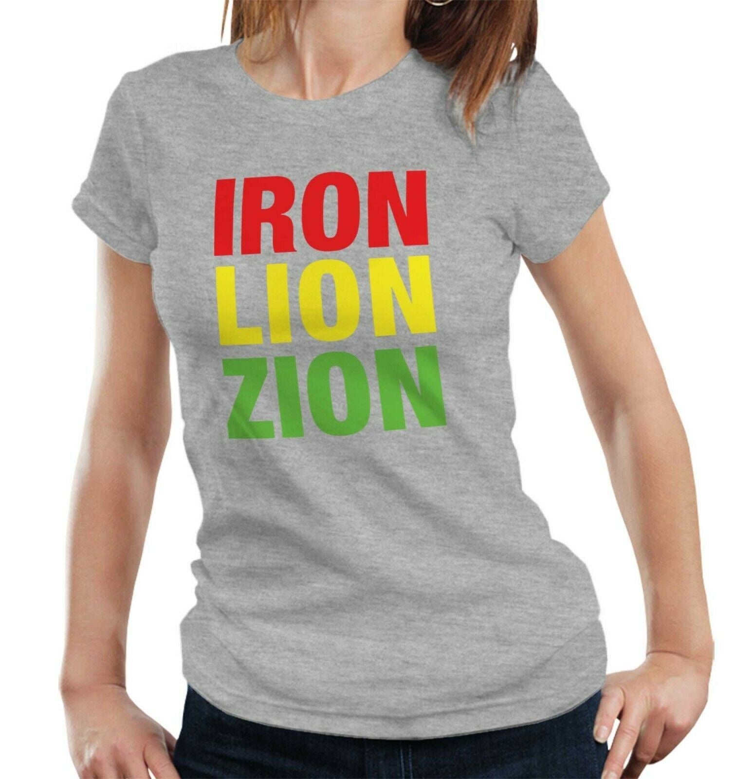 Iron Lion Zion Tshirt Fitted Ladies