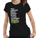 Fresh Prince Names Tshirt Fitted Ladies