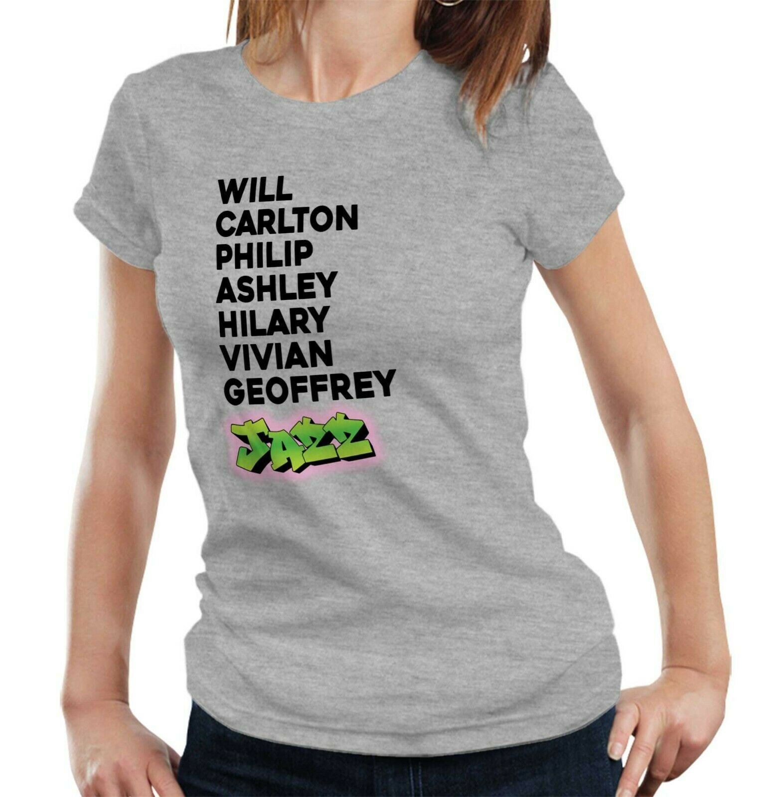 Fresh Prince Names Tshirt Fitted Ladies