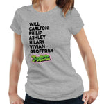 Fresh Prince Names Tshirt Fitted Ladies