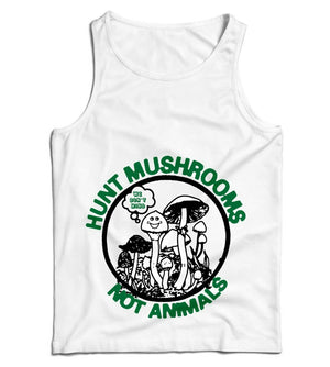 Hunt Mushrooms Not Animals Ladies Vest Tank Top