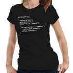 Coffee Programmer Tshirt Fitted Ladies