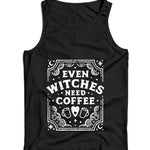 Even Witches Need Coffee Ladies Vest Tank Top