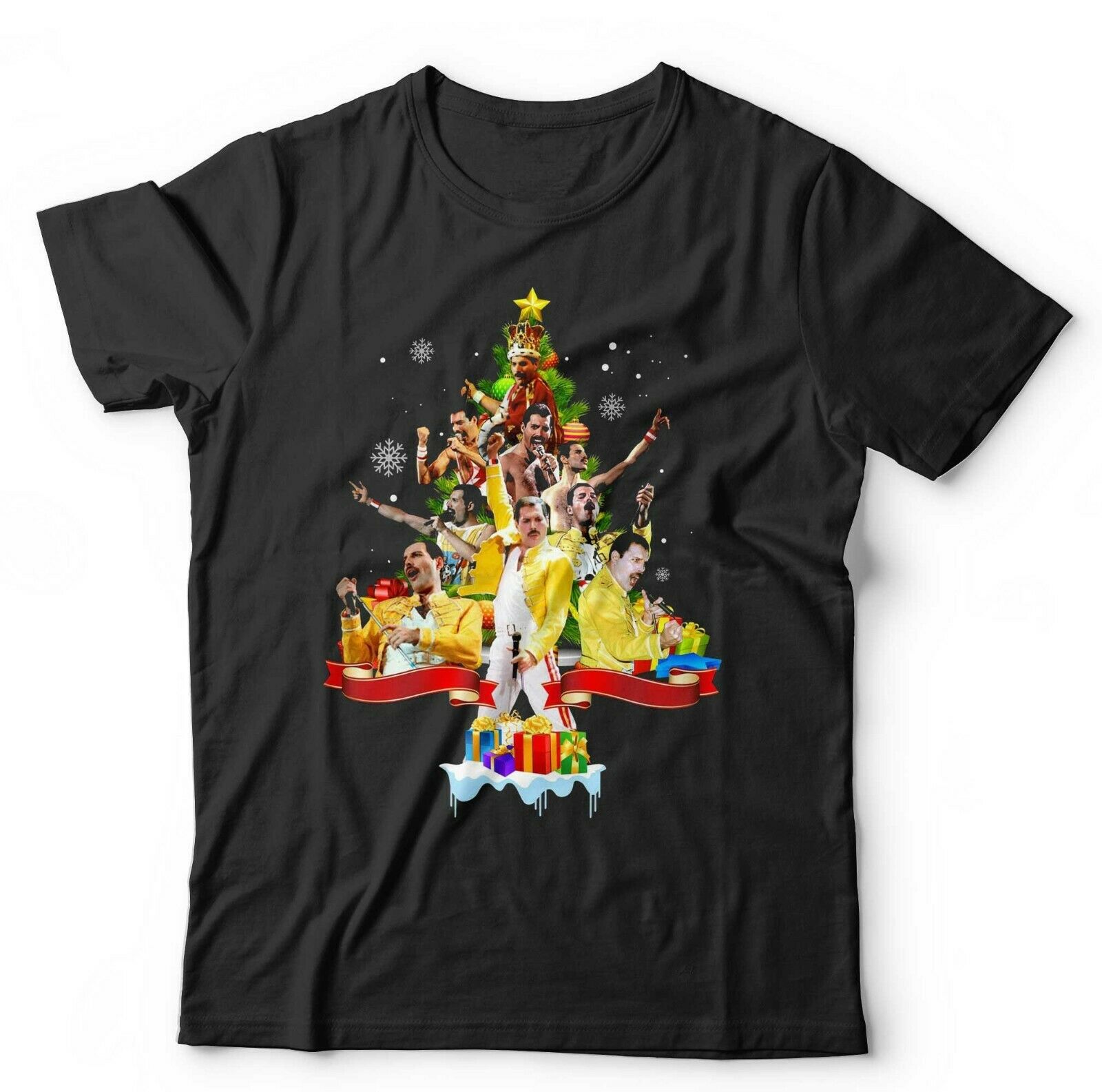 Freddie Mercury Christmas Tree Tshirt Unisex & Kids