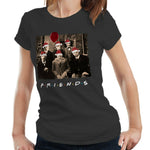 Friends Christmas Horror Tshirt Fitted Ladies