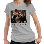 Friends Christmas Horror Tshirt Fitted Ladies