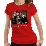 Friends Christmas Horror Tshirt Fitted Ladies