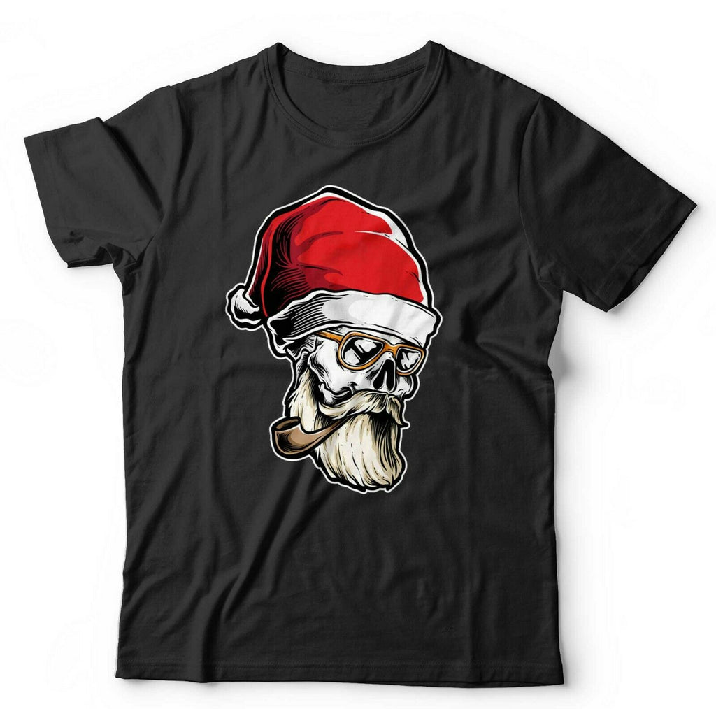 Hipster Santa Skull Tshirt Unisex & Kids