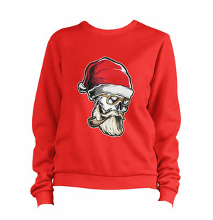 Hipster Santa Skull Sweatshirt