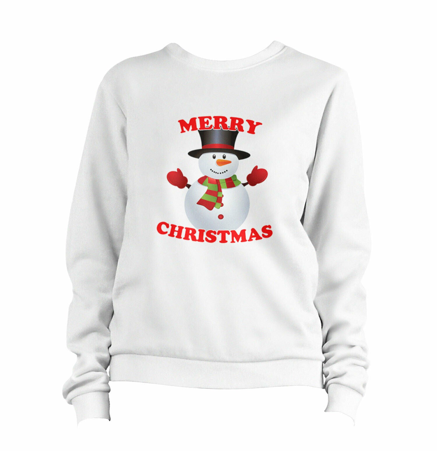 Merry Christmas Snowman Sweatshirt