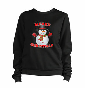 Merry Christmas Snowman Sweatshirt