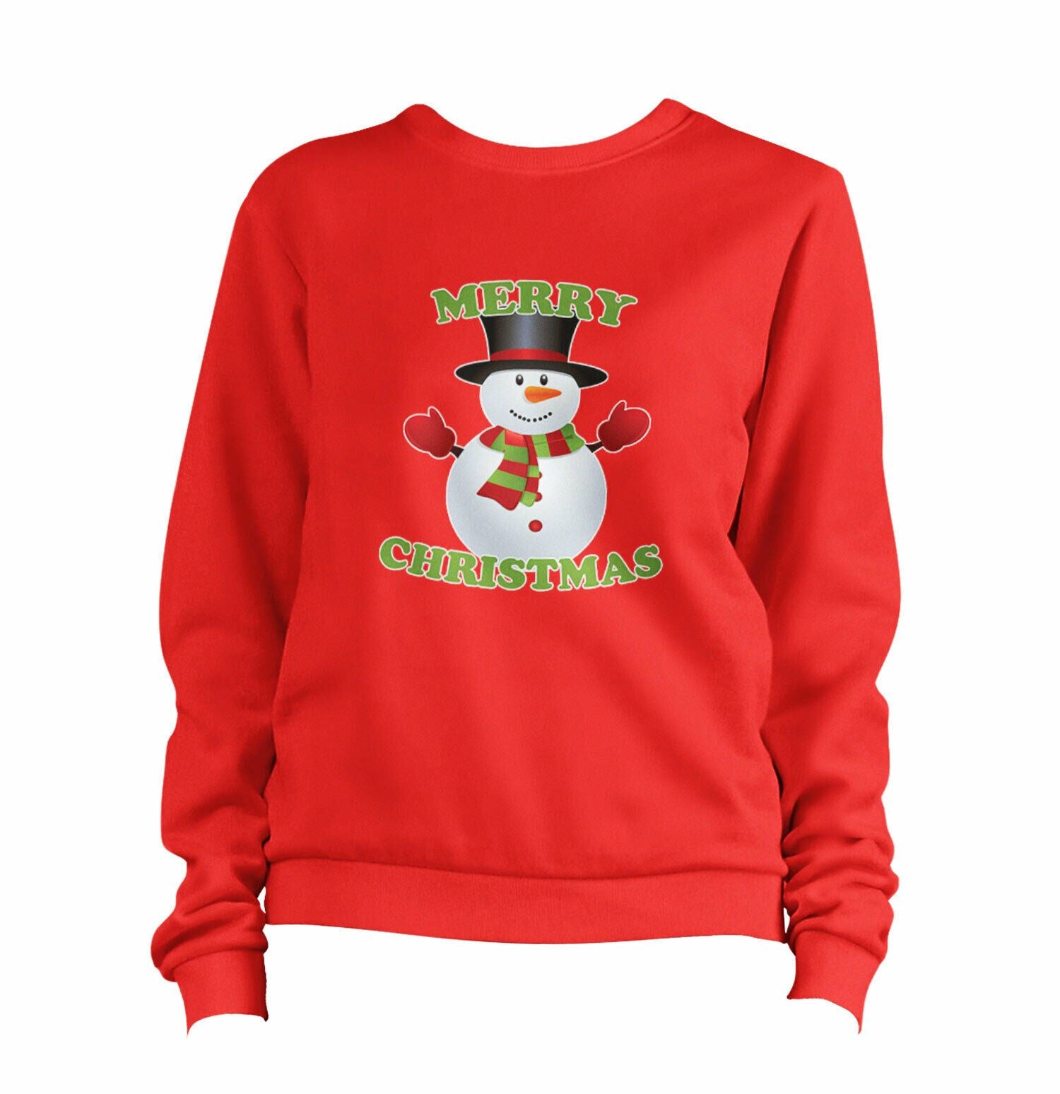 Merry Christmas Snowman Sweatshirt