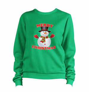 Merry Christmas Snowman Sweatshirt