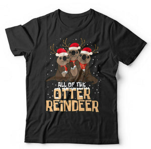 Otter Reindeer Tshirt Unisex & Kids