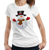 Snowman Tshirt Fitted Ladies