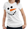 Snowman Face Tshirt Fitted Ladies