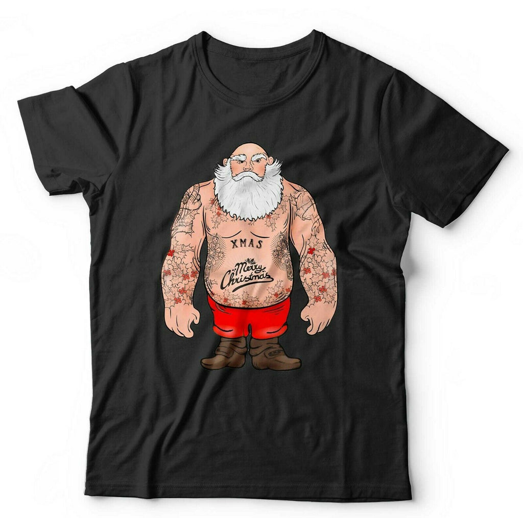 Tattooed Santa Tshirt Unisex & Kids