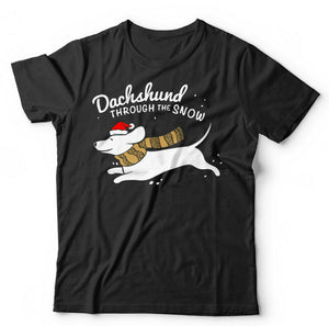 Dachshund Through The Snow Tshirt Unisex & Kids