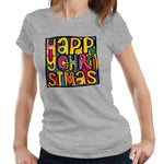 Happy Mondays Christmas Tshirt Fitted Ladies