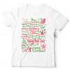 Merry Christmas Text Tshirt Unisex & Kids