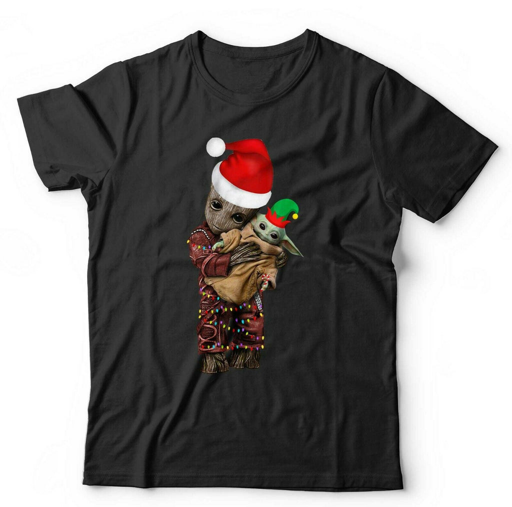 Christmas Baby Groot Baby Yoda Tshirt Unisex & Kids