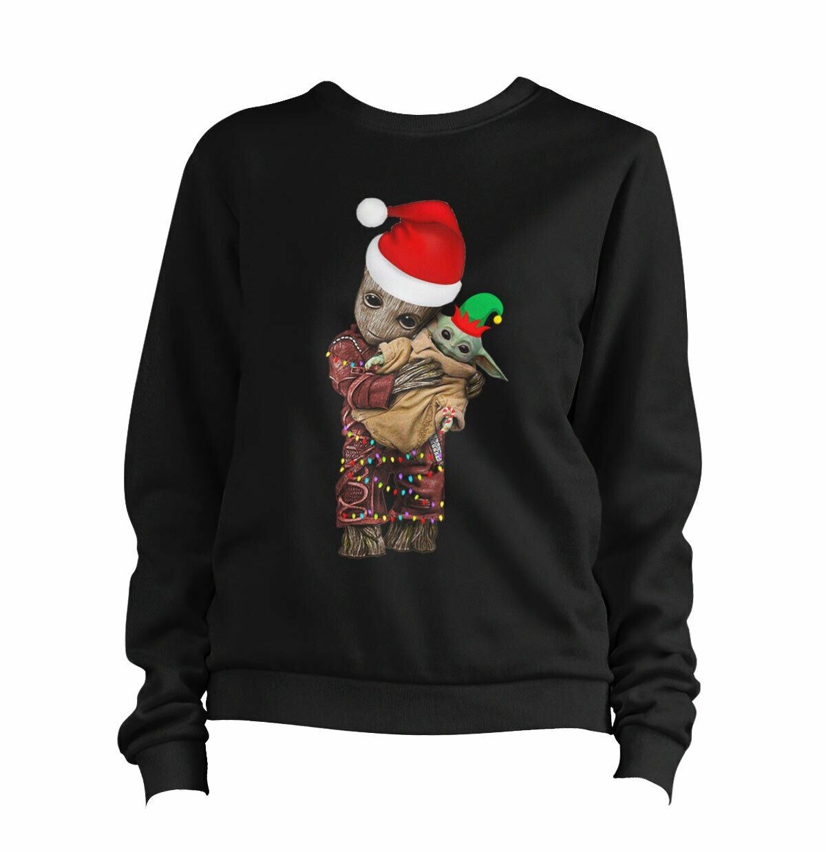 Christmas Baby Groot Baby Yoda Sweatshirt