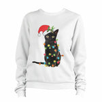 Christmas Cat Lights Sweatshirt