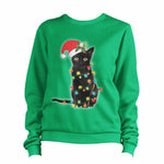 Christmas Cat Lights Sweatshirt