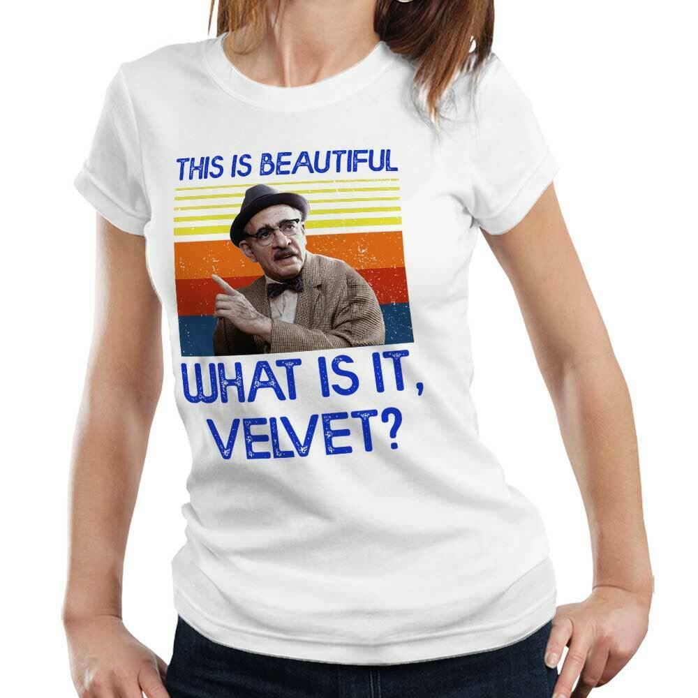 This Is Beautiful What Is It, Velvet Tshirt Fitted Ladies