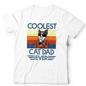 Coolest Cat Dad Tshirt Unisex