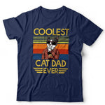 Coolest Cat Dad Tshirt Unisex