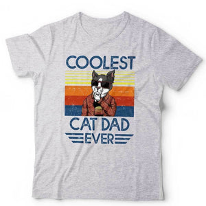 Coolest Cat Dad Tshirt Unisex