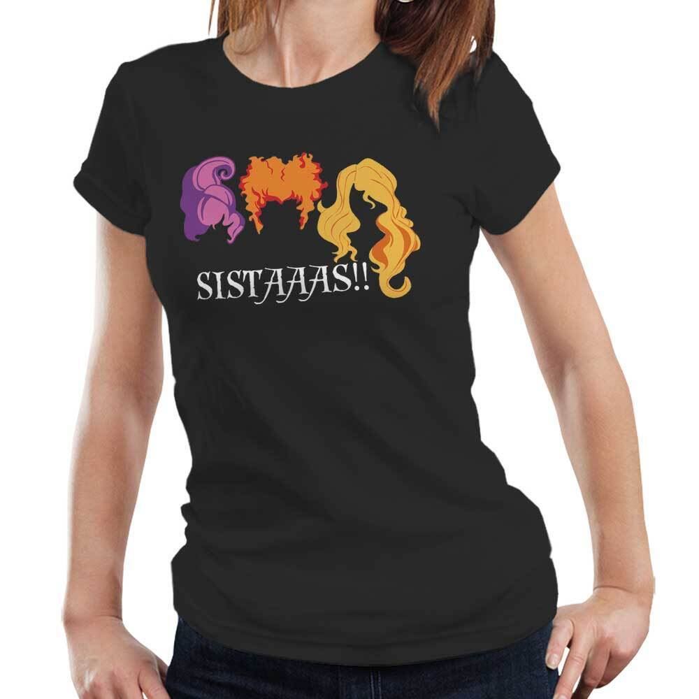 Hocus Pocus Sistaaas Tshirt Fitted Ladies