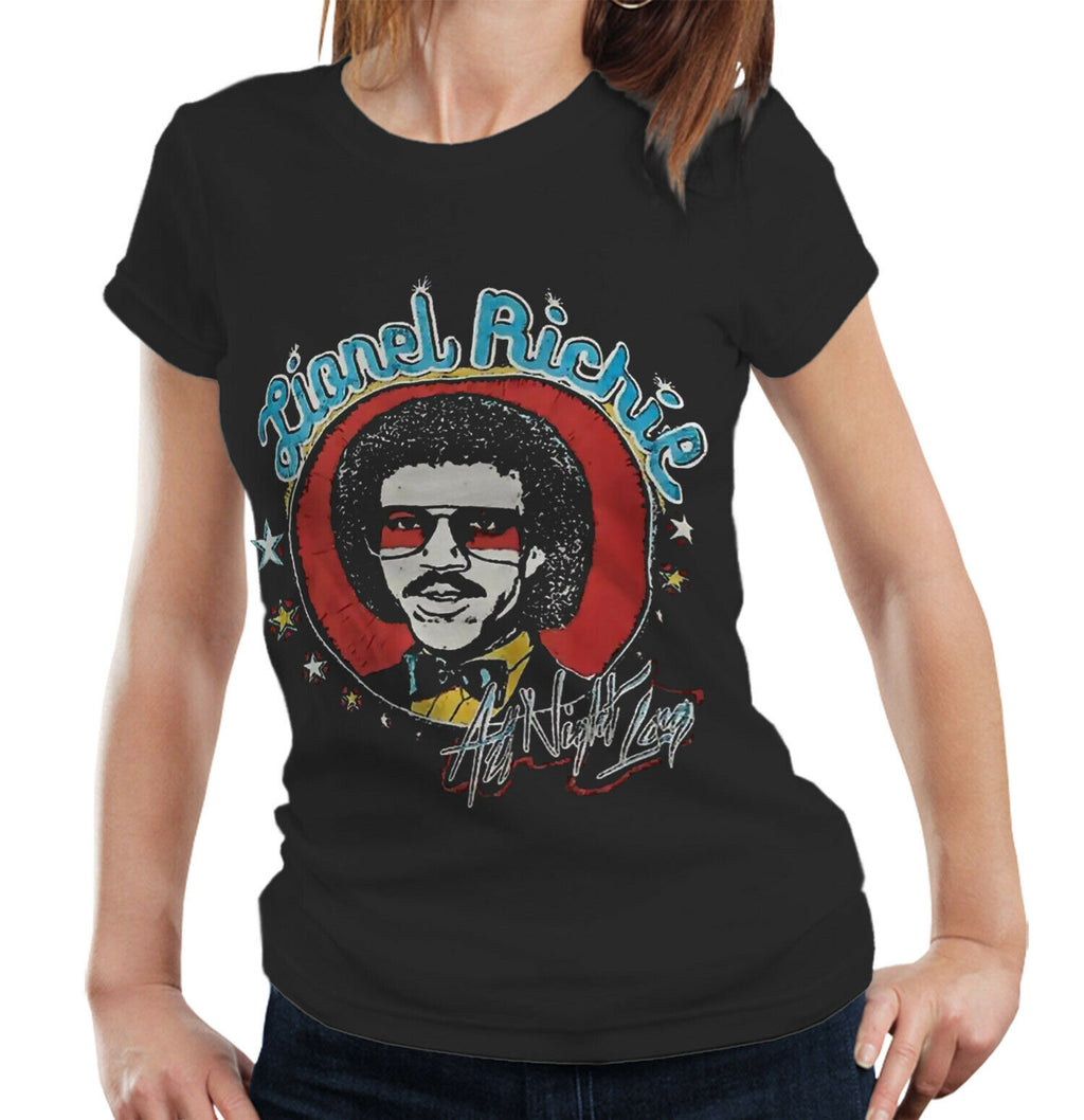 Lionel Richie All Night Long Tshirt Ladies Semi-Fitted