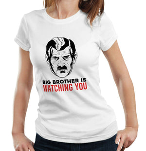 1984 Big Brother Is Watching Tshirt Fitted Ladies