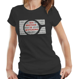 Binary Big Brother Tshirt Ladies Fitted