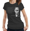 Malcolm X Quote Tshirt Fitted Ladies