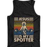 Jesus Is My Spotter Ladies Vest Tank Top