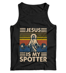 Jesus Is My Spotter Ladies Vest Tank Top