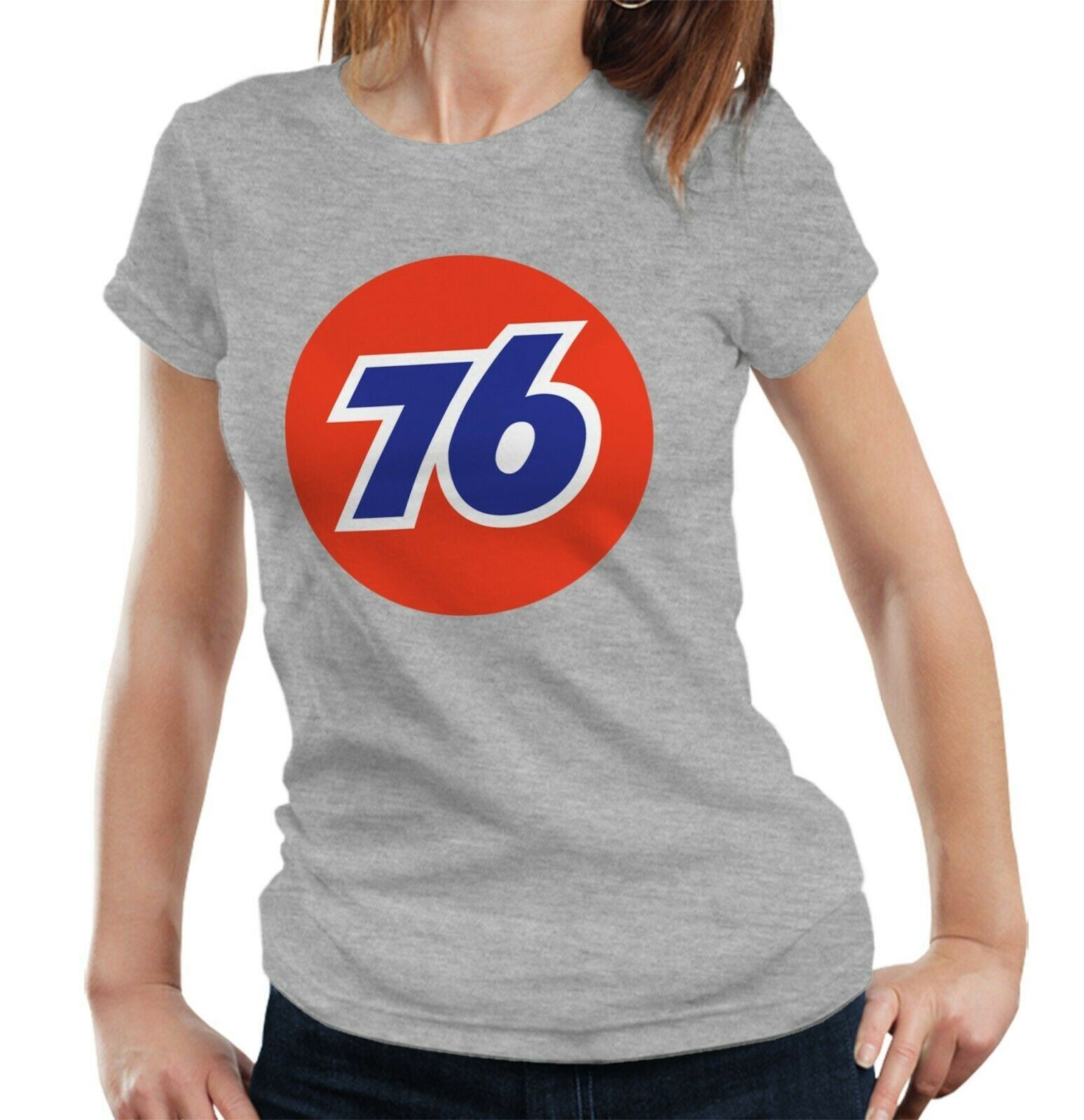 76 Gas Station Tshirt Ladies Fitted